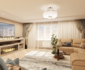 Гостиная комната - Студия-дизайна интерьеров в Екатеринбурге