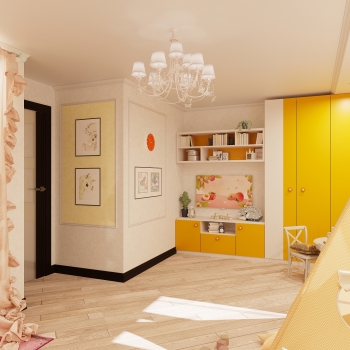 Детская комната 1 - Студия-дизайна интерьеров в Екатеринбурге