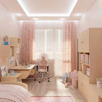 Детская комната 2 - Студия-дизайна интерьеров в Екатеринбурге