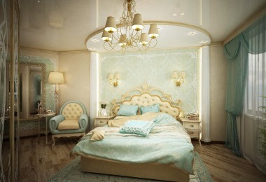 Спальня вариант №1 - Студия-дизайна интерьеров в Екатеринбурге